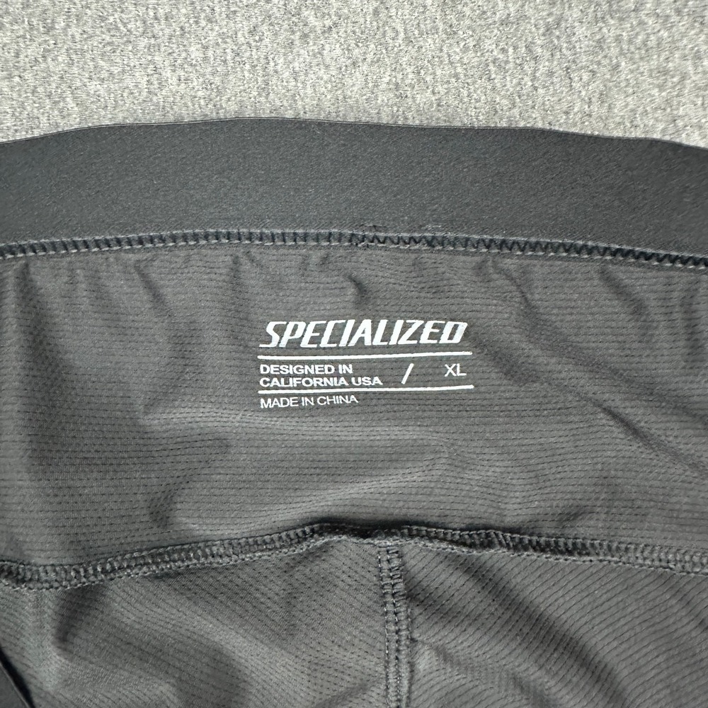 Specialized Padded Cycling Shorts Mens XL Black Chamois Bike Liner Compression - Picture 2 of 6